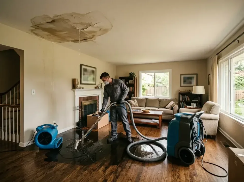 attic-pipe-burst-ceiling-drip-008 — frequently asked questions, Water Damage Restoration & Carpet Care in East Dundee, IL